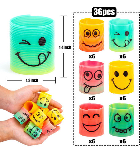 Juguetes De Resorte Mini De Colores Para Fiestas, 36 Unidade 1