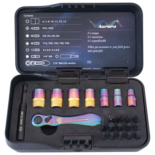 Juego De 23 Piezas C/criquera,puntas Y Tubos De 1/4 . 0