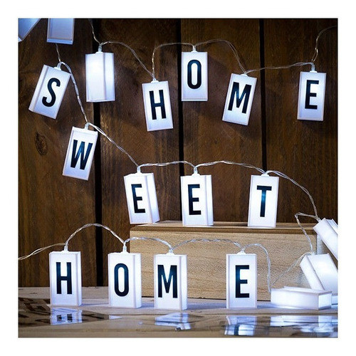 Guirnalda Led 10 Letras 150cm Decoración 60 Letras Incluidas 0