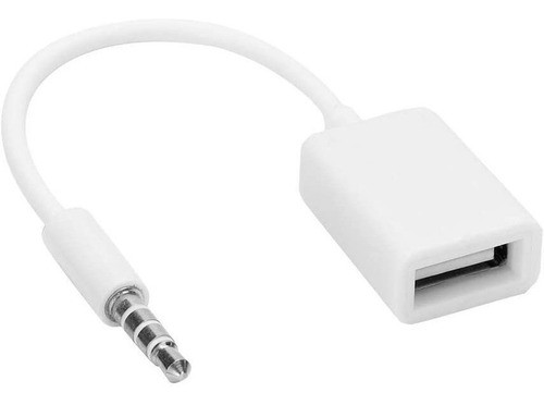Cable De Audio Usb Hembra A Auxiliar 3,5mm Macho -14 Cm 0