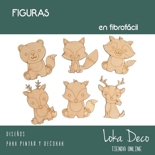 Formas Animales Para Pintar Fibro Fácil 5 Cm X10 Unidades 0