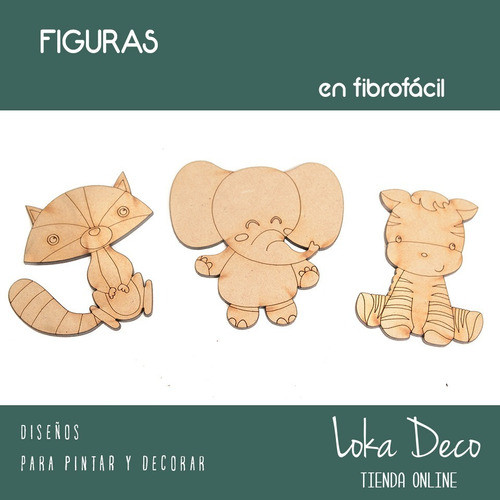 Formas Animales Para Pintar Fibro Fácil 5 Cm X10 Unidades 1