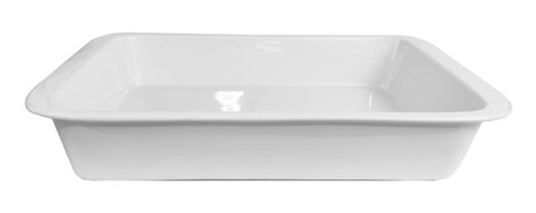 Fuente Rectangular 40x25 Cm Bandeja Porcelana Asadera  Bz3 0
