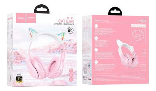 Auriculares Inalámbricos Orejas Hoco W42 - Rosado 1