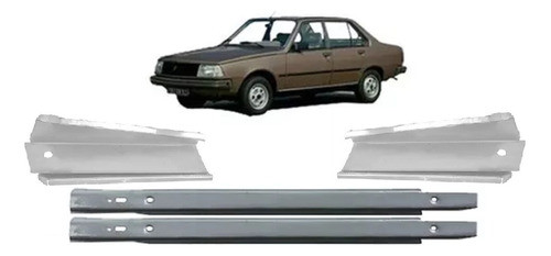 Kit 2 Apoya Criquet + 2 Arbotante Renault 18 0