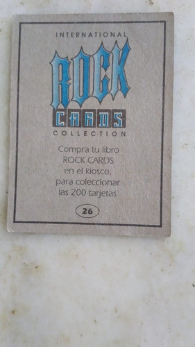 Carta, International Rock Card, Cliff Williams,banda Ac Dc 1