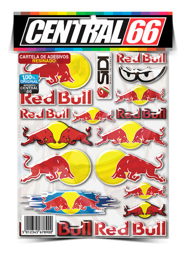 Cartela Adesivos Resinados M07 Topcase Curvo 0