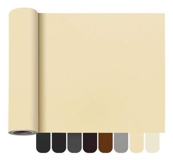 Cuero Adhesivo Para Reparacion 40cmx1.52m Beige 0