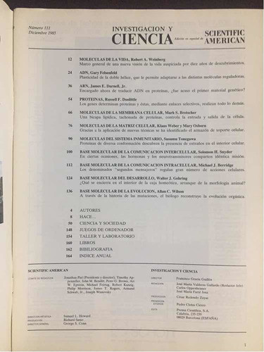 Lote 2 Revistas Investigación Y Ciencia # 110 Y 111. 1985 1