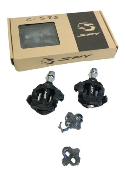 Pedales Automáticos Mtb Spy Con Traba C-585 1