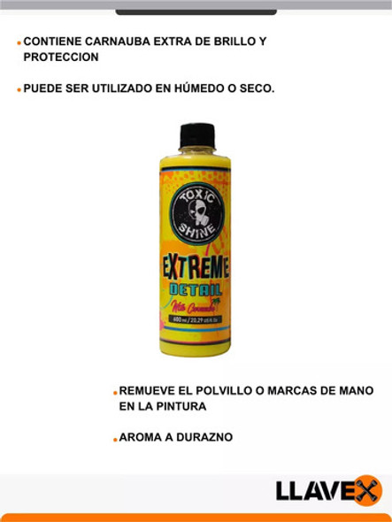 Kit Lavado De Auto + Lustre + Cera + Apc Toxic Shine 1