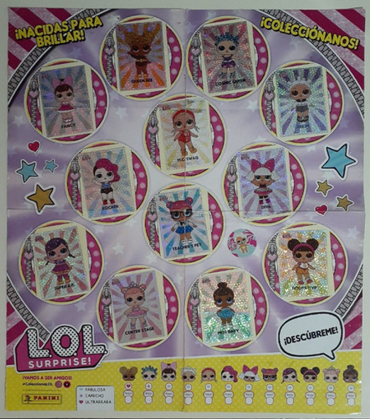 Album Figuritas Lol Surprise! Compelto Poster Panini Muñecas 1