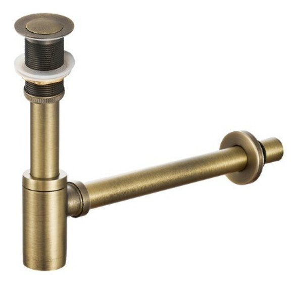 Kit Sifão C/ Válvula Click Bronze Antigo Pia/cuba/lavabo 0