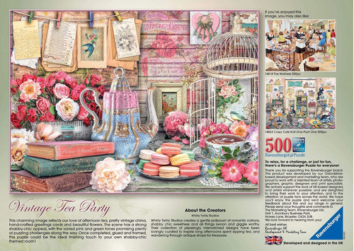 Puzzle Fiestas De Té Vintage 500 Piezas- Ravensburger 1