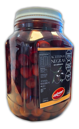Aceitunas Negras Mediana En Salmuera 0 Primera 1.8kg Estreno 0