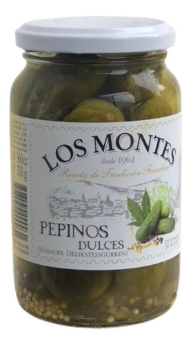 Pepinos Dulces En Vinagre X660cc - Los Montes (12 Unidades) 0