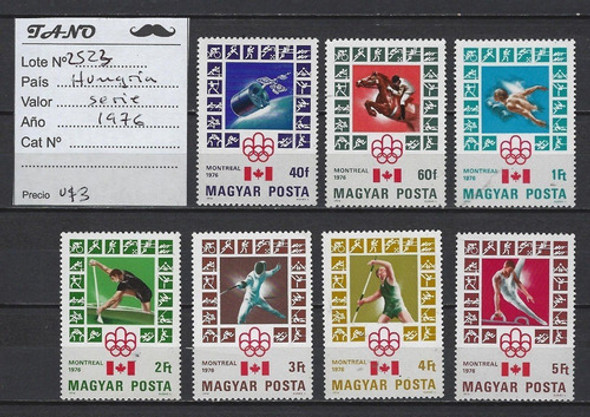 Lote2523 Hungría Serie Estampillas Año 1976 Jjoo Mint 1