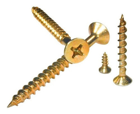 Tornillos Fix Dorados 5 X 50 X 200 Unidades 0