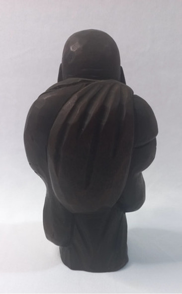 Antigo Buda Em Madeira 1