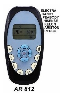 Control Remoto Aire Acondicionado Candy Peabody Kelon Recco 1