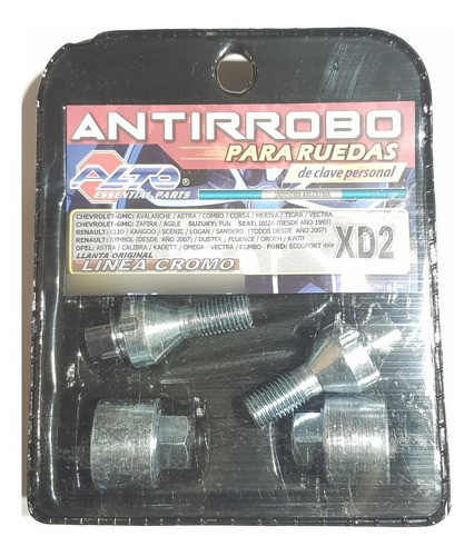 Juego De Tuercas Antirrobo Chevrolet Celta Chapa Premium !! 0