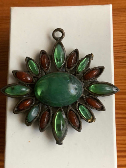 Dije Colgante Con Piedras No Engarzadas. 1