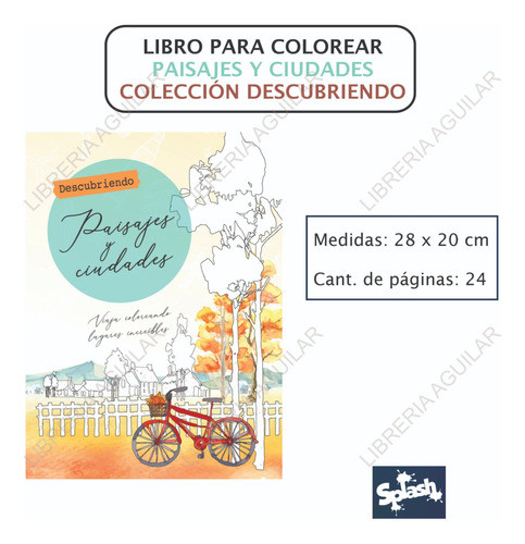 Libro P Colorear Paisajes Y Ciudades - Descubriendo 1