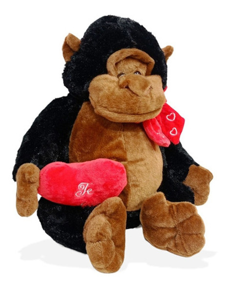 Peluche Chimpancé Gorila Con Corazón 45x36 Cm Ami Toys 1