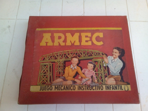 Antiguo Juego Mecánico Instructivo Infantil Armec Ind.arg. 0