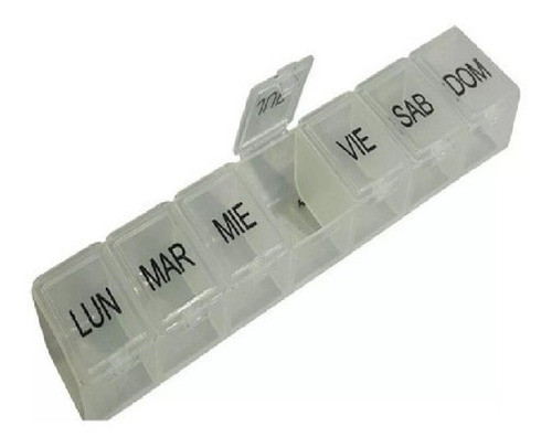 Pastillero Semanal Plástico Oferta Practico Simple Pack X6 0