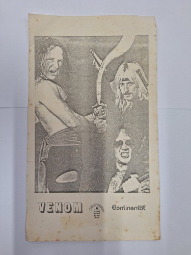 Kit Venom Panfleto De Divulgação (slayer Mercyful Fate Sodom 0
