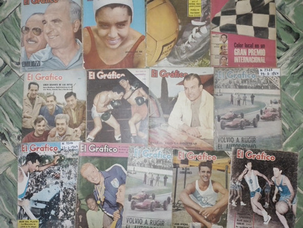 Lote De 13 Revistas ** El Grafico ** Año 1964 Diferentes 0