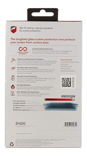 Zagg Invisibleshield Glass+ Privacy Screen Protector For Ap 1