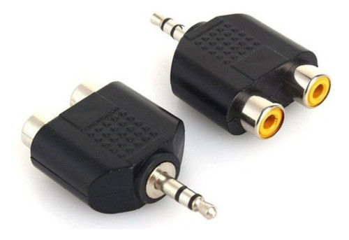 Ficha Adaptador 2 Rca Hembra A Mini Plug Macho 0