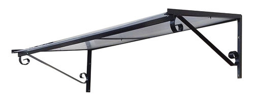 Alero Hierro Policarbonato Puerta  100 X 50 Cm Envío Gratis 0