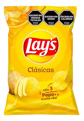 Papas Fritas Lays Clásicas De 330g, Pack 3u 0