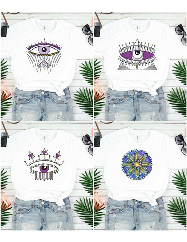Plantilla Para Sublimar Remera Mujer Motivo Boho/mandala 0