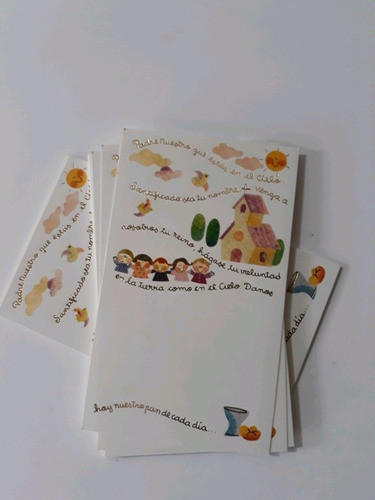 Estampas De Comunión X  25 Unidades Clásicas Letterpress 1 1