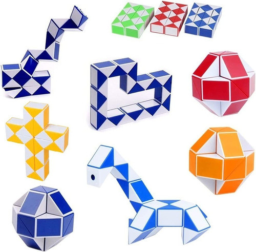 5 Cubo Fidget Serpiente Articulada Juguete Piñata Souvenir 1