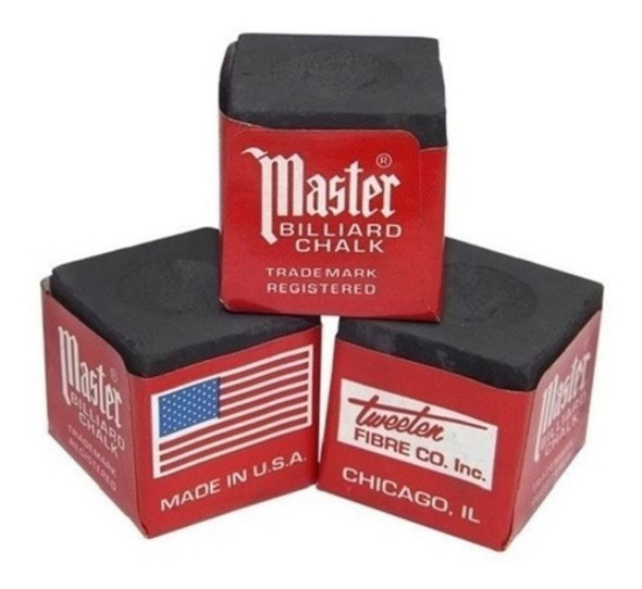 Giz Master / Original Para Sinuca Profissional Bilhar 10 Pçs 1