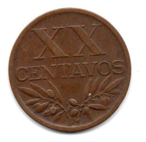 Moneda Portugal 20 Centavos Año 1949 Km#584 1