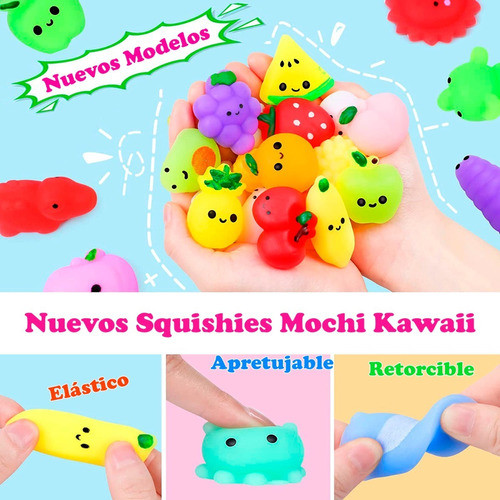 45 Squishy Mochi Animals Antiestres Random C/ Bolsita Kawaii 1