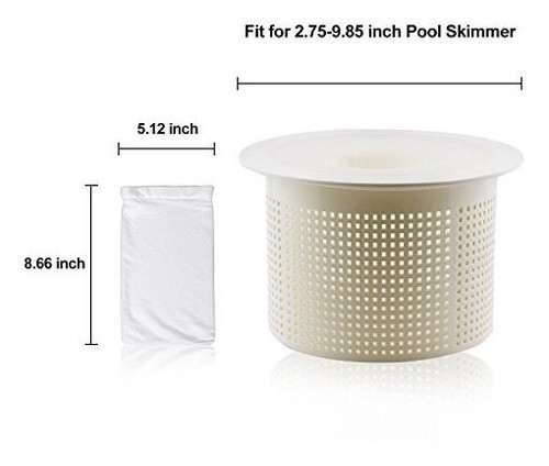 Coopache 30paquete De Espuma De Piscinas Calcetines Filtros 1