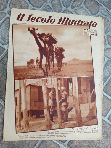 Revista Il Secolo Illustrato N.1 - 1936 En Africa Oriental 0