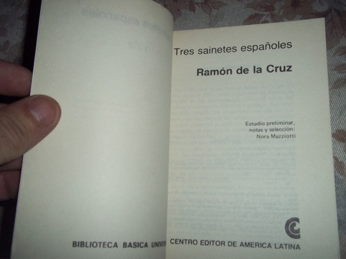 Tres Sainetes Españoles - Ramon De La Cruz 1