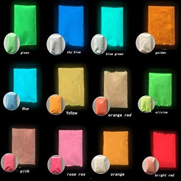 Polvo Pigmento Que Brilla En La Oscuridad Para Resina Epoxi 1