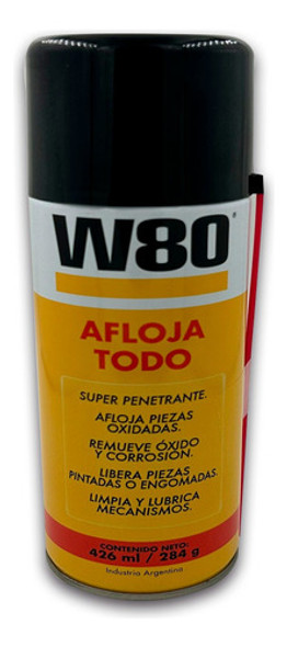 Lubricante Multiuso W 80 Amarillo Afloja Todo  426 Ml 0