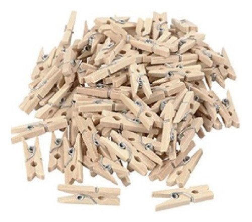 300 Mini Prendedor Pregador Lembrancinha Madeira 2,5cm 0