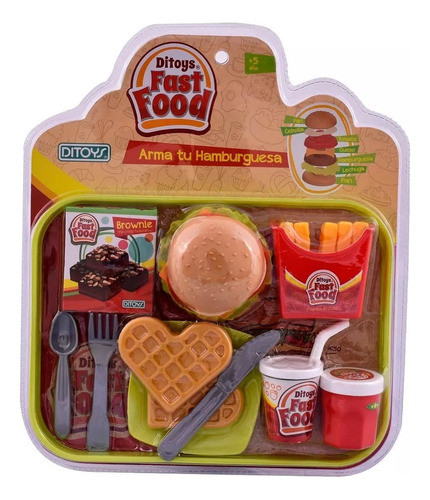 Fast Food Arma Tu Hamburguesa Original Ditoys 2097 1
