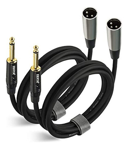 Ebxya Xlr Macho A 14 Pulgadas Ts Mono No Balanceado Cable 6 0